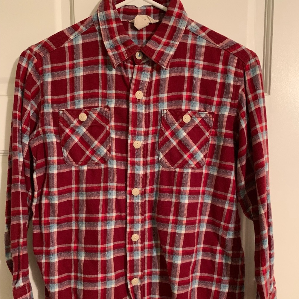 Boy’s Lands’ End flannel shirt